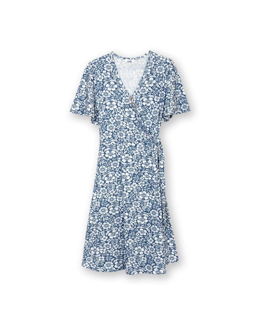 Kite Green Highcliffe Jersey Wrap Dress Full Bloom