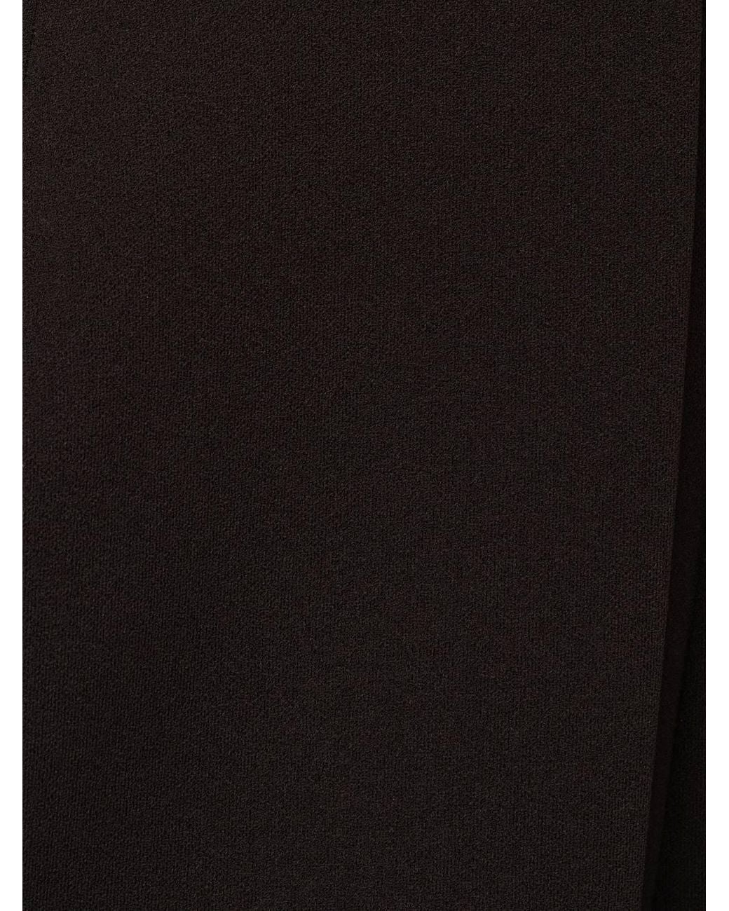 Adrianna Papell Black Crepe Romper With Lapel