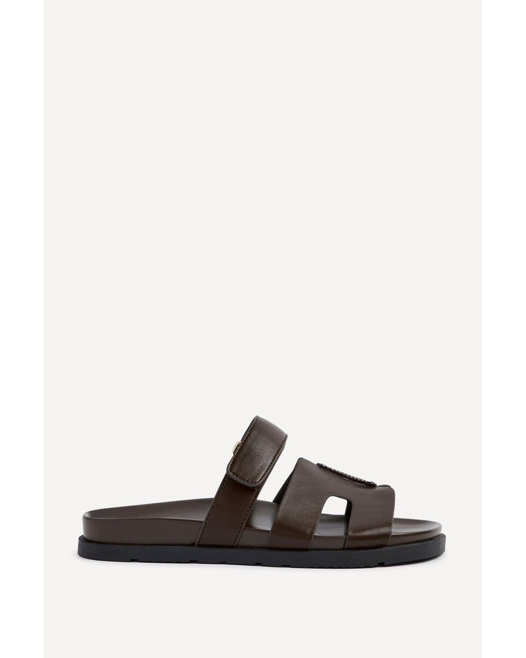 Linzi Black Emmy Faux Leather Sandals