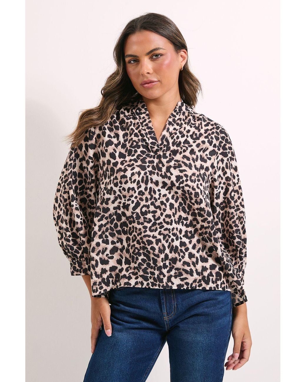 Dorothy Perkins Blue Printed Overhead Shirt