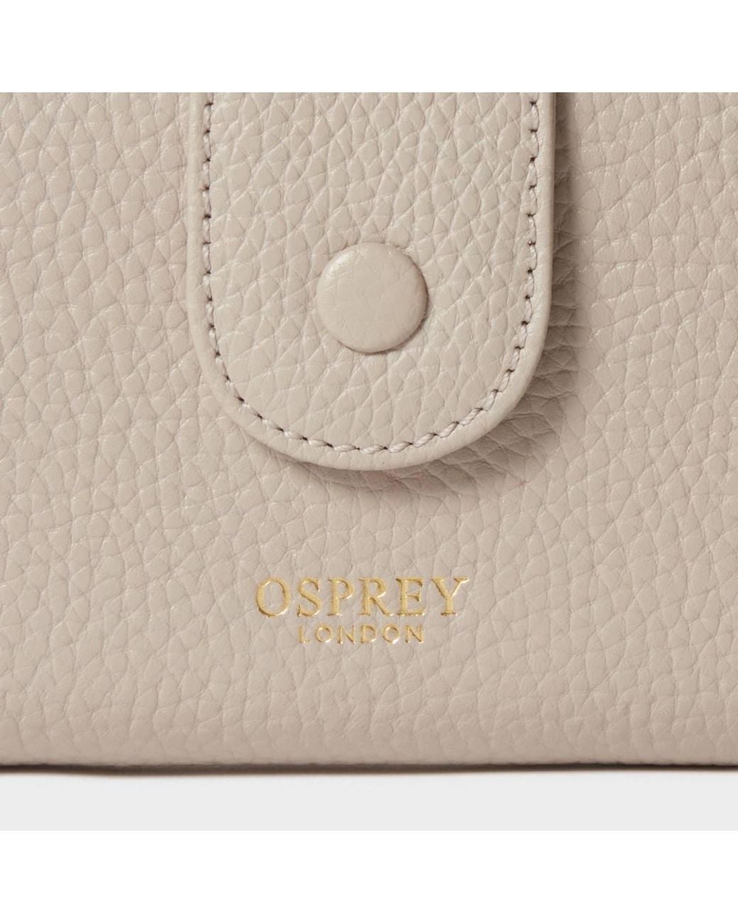 Osprey Natural The Core Medium Leather Popper Matinee Purse