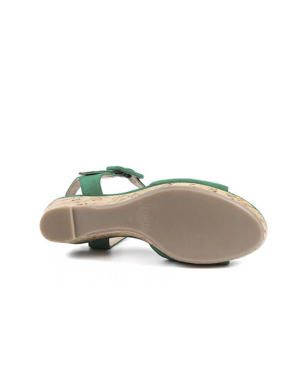 Jones Bootmaker Green Grazina Leather Wedges