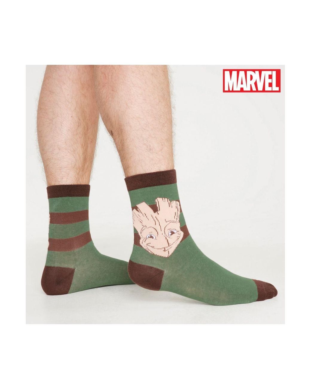 Marvel White Groot Socks 5 Pack for men