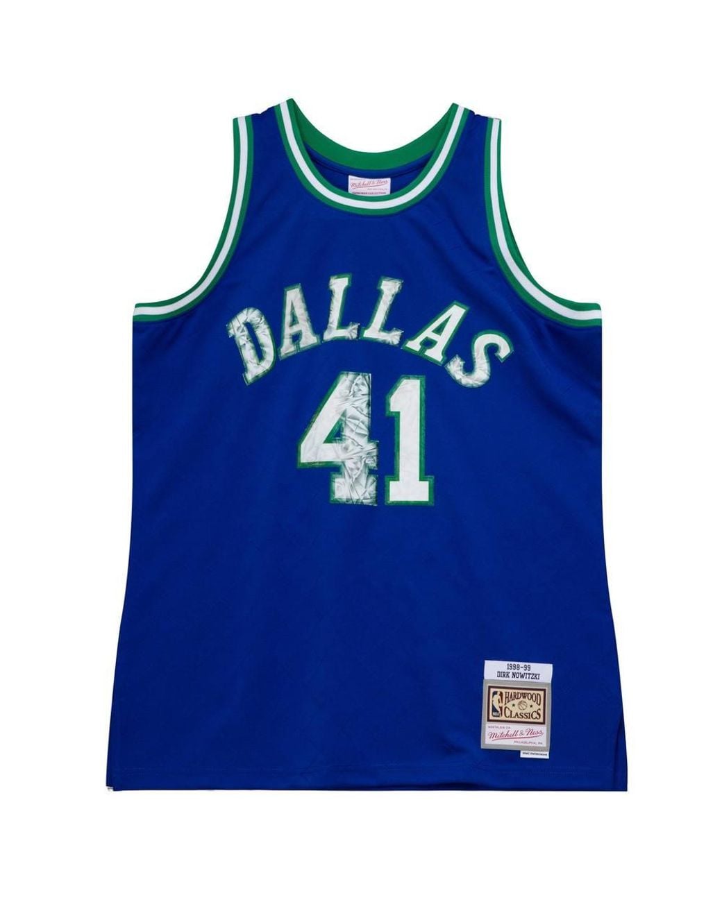 Mitchell & Ness Blue Dallas Mavericks Nba Jersey Dirk Nowitzki 1998/99 for men