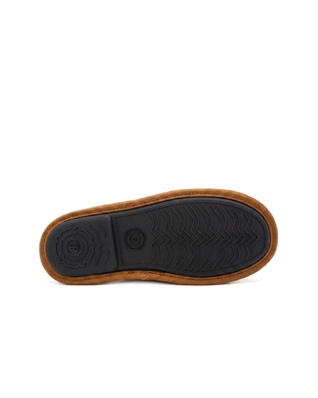 Pavers Brown Wide Fit Luxury Mule Slippers for men