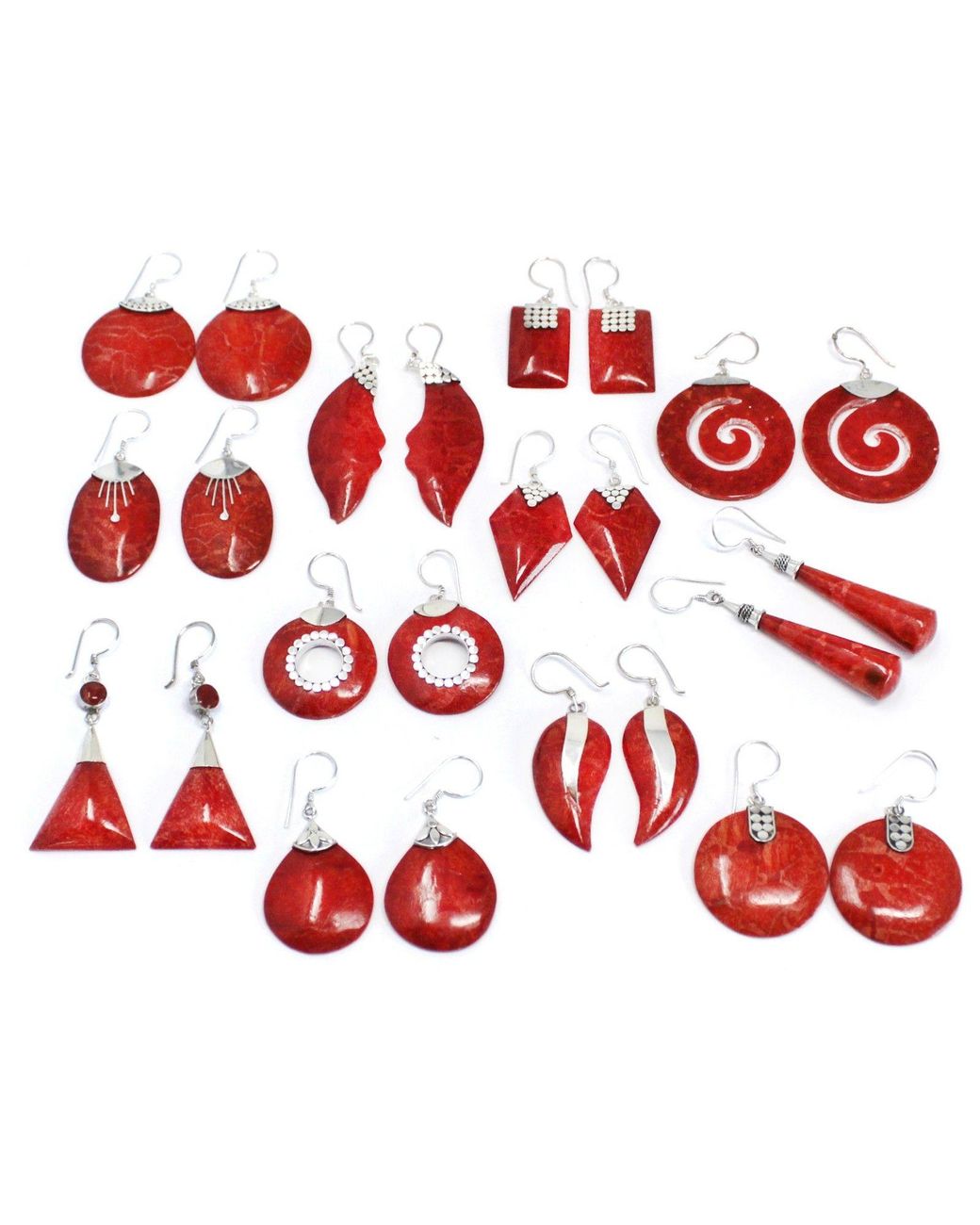 KDMD Red 925 Earrings