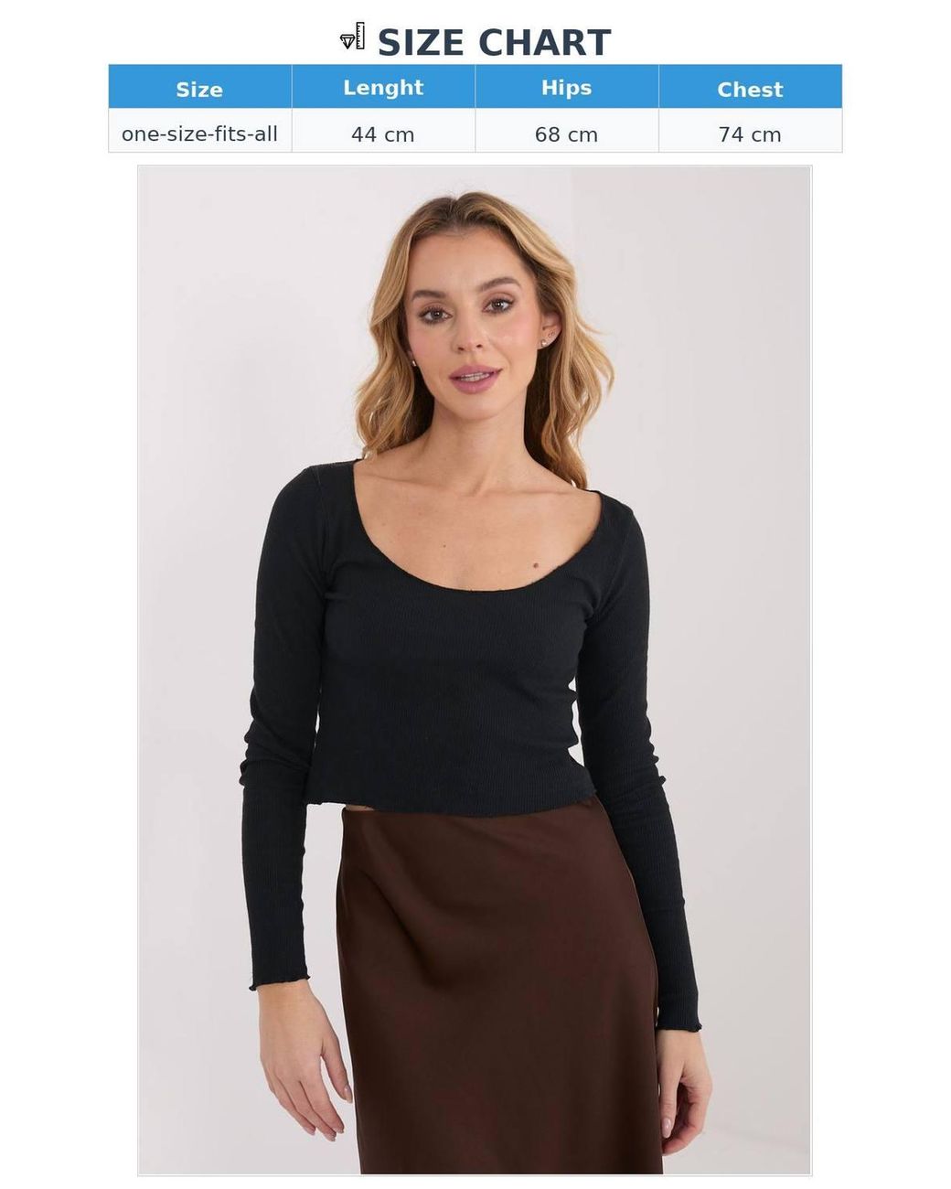 Love Lace Black Fitted Long Sleeve Cotton Round Neck Blouse