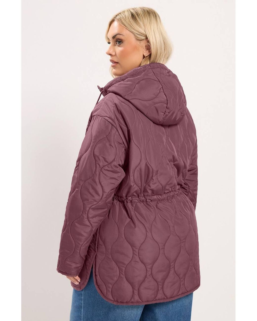 Yours Purple Lightweight Padded Jacket