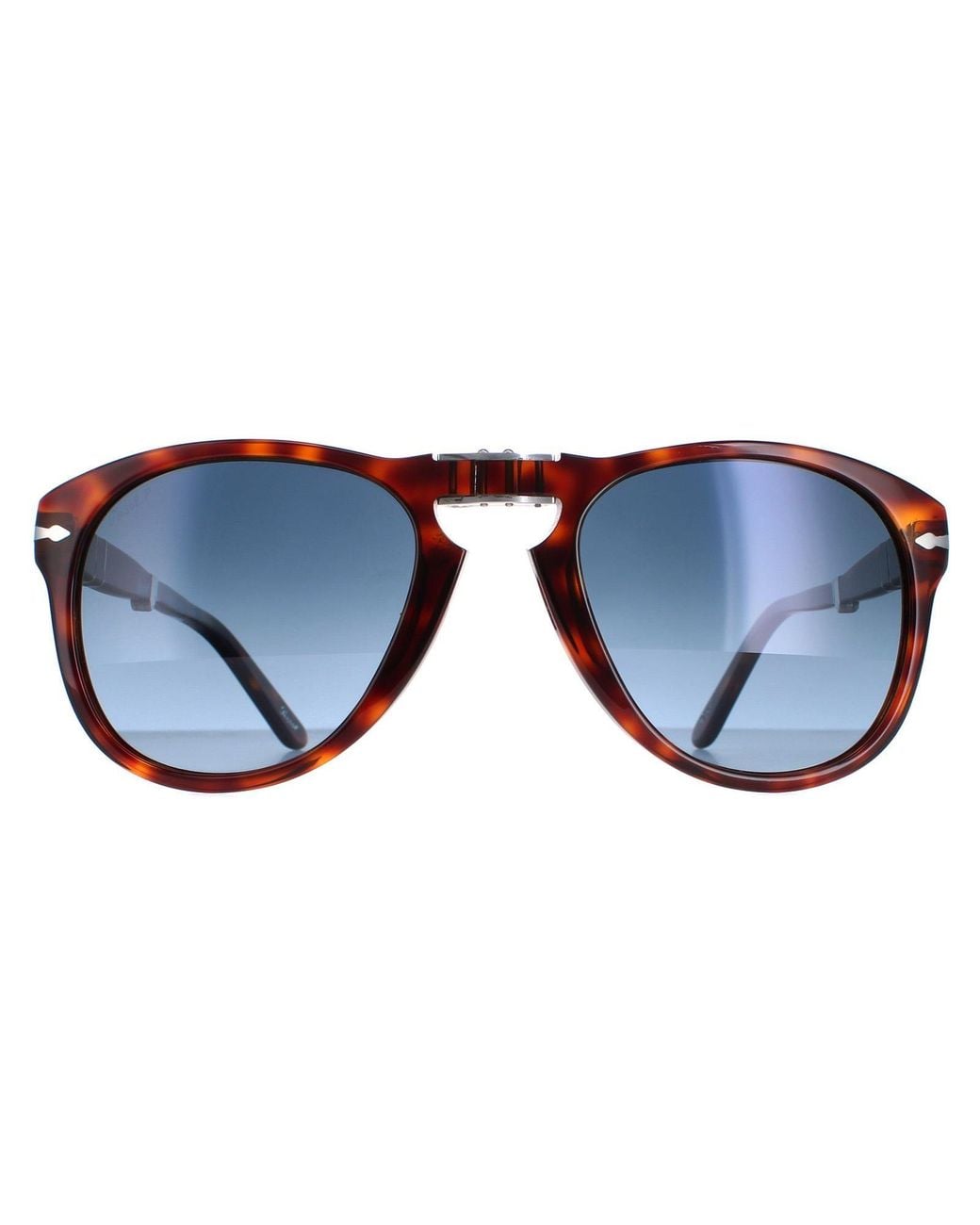Persol Blue Aviator Havana Gradient Polarized Sunglasses for men
