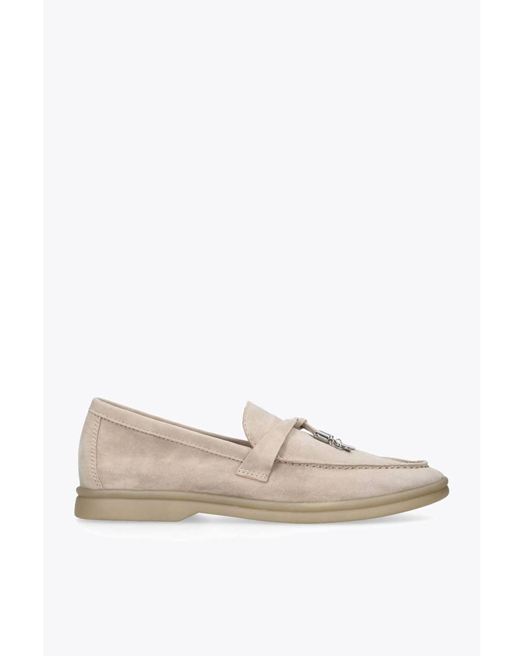 Steve Madden White 'Portland Bone' Suede Flats