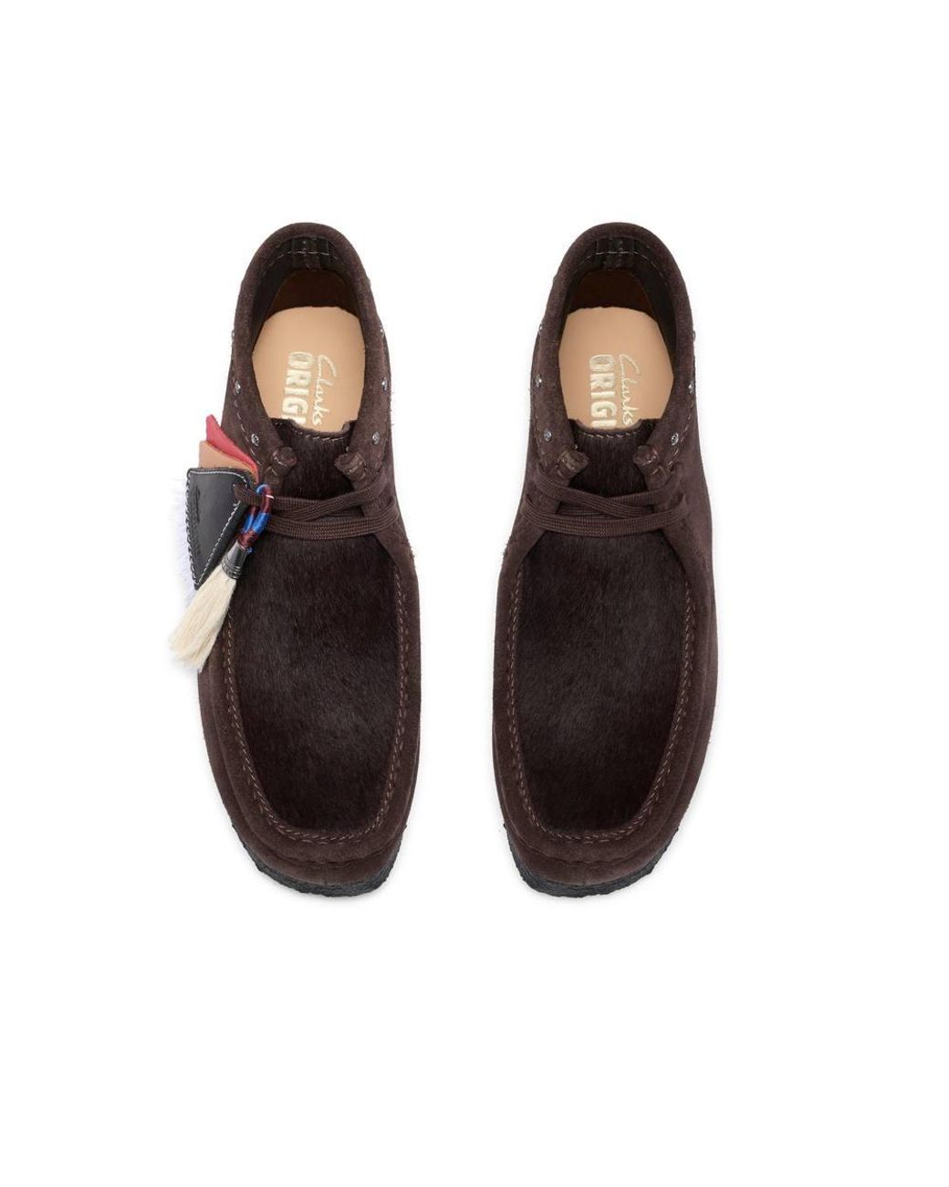 Clarks Brown Wallabee Boot Interest Ankle Boots, Wallabee, Lace Up