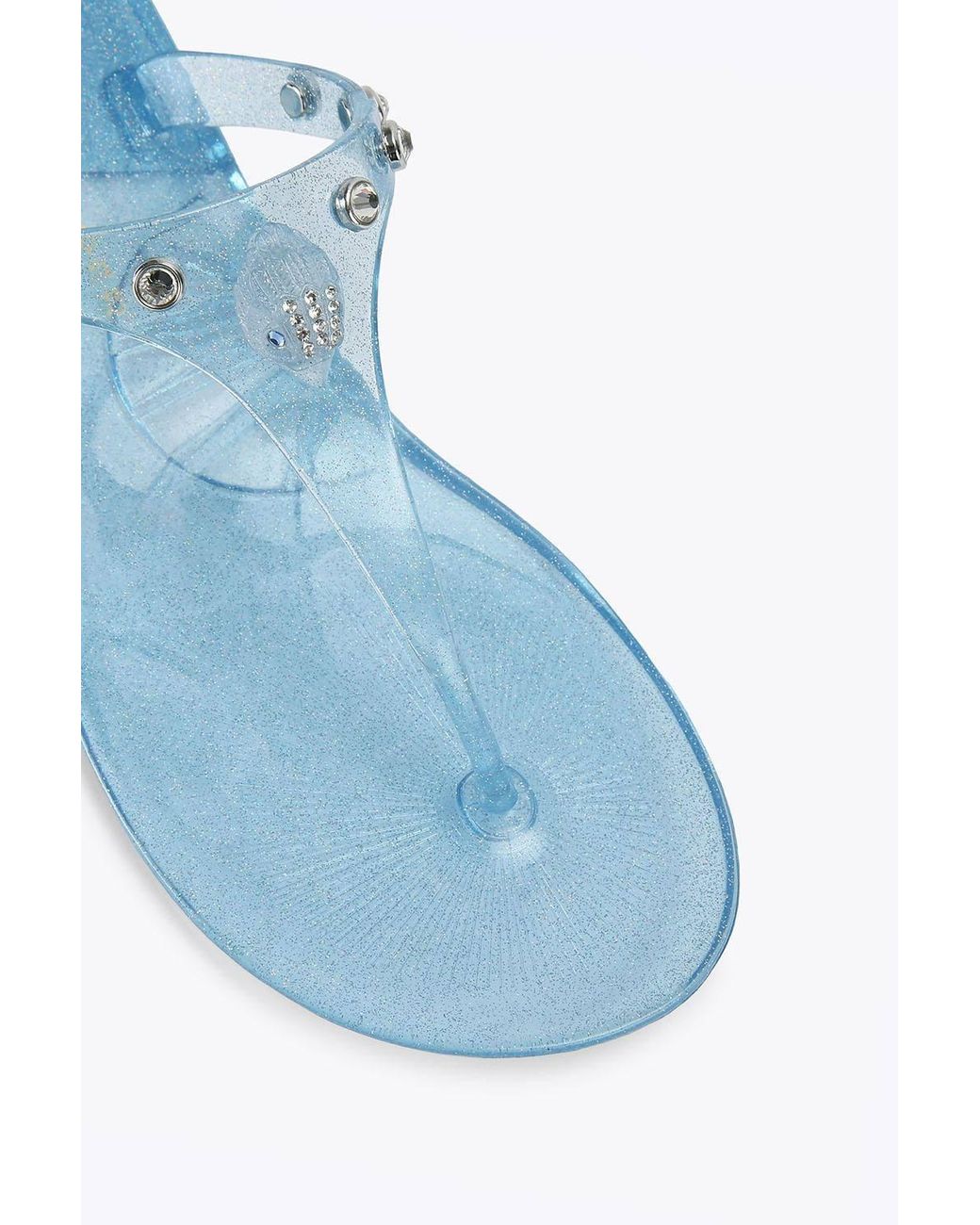 Kurt Geiger Blue 'Maddison T Bar' Sandals
