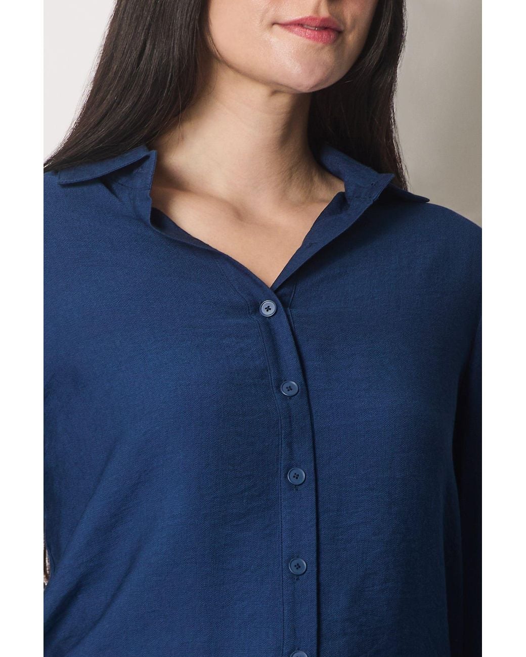Solo Blue Shirt With Button Cuffs