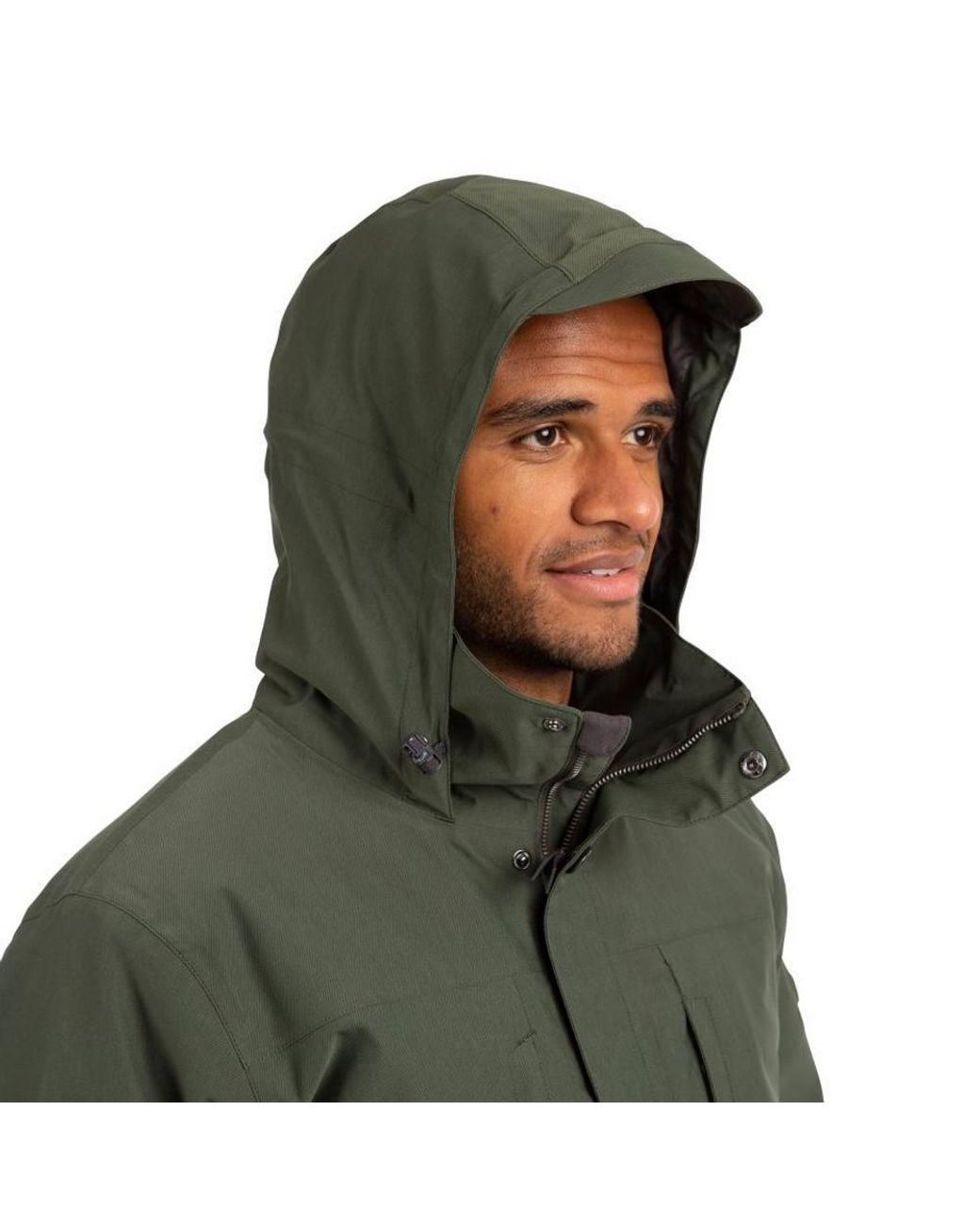 Trespass Green Discott Waterproof Jacket for men