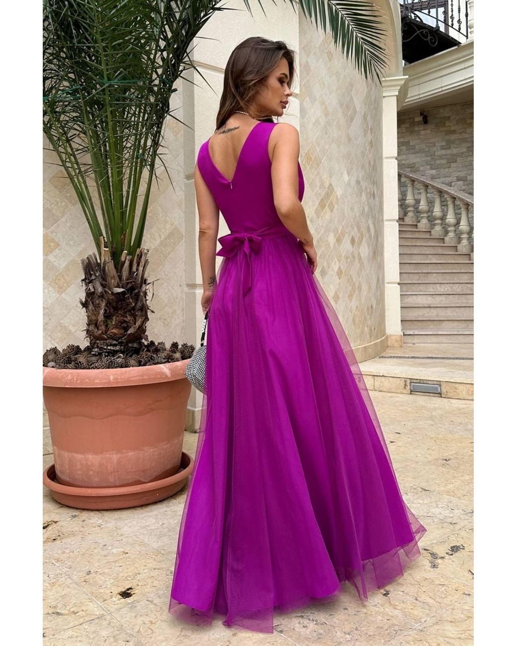 Love Lace Pink Viscose Strappy Maxi Dress With Belt & Cut-Outs
