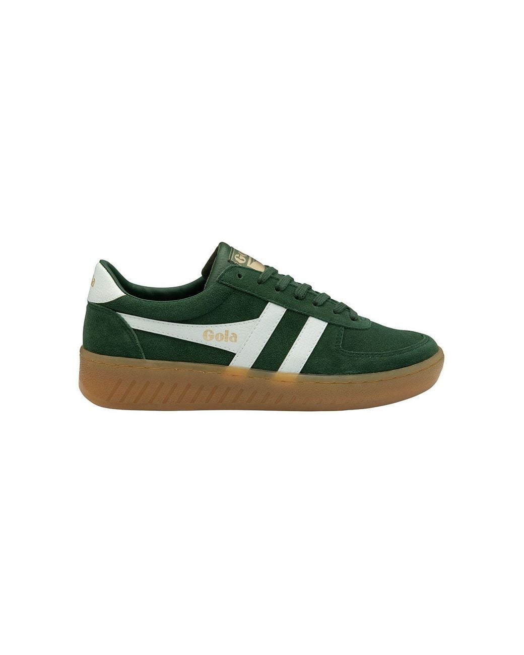 Gola Green 'Grandslam Suede' Suede Lace-Up Trainers for men