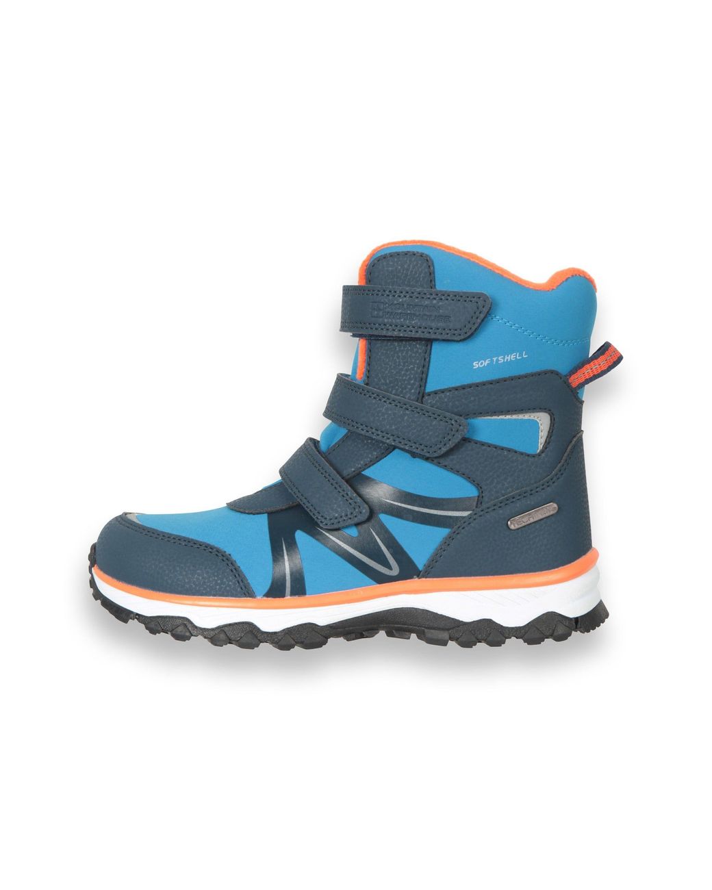 Mountain Warehouse Blue 'Slope' Non Slip Waterproof Touch Strap Warm Softshell Snow Boots