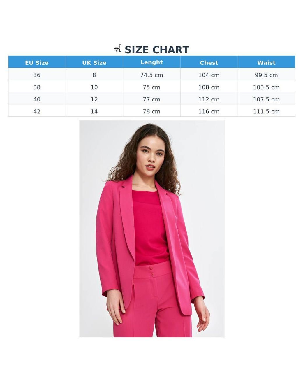 Love Lace Pink Everyday Viscose Relaxed Blazer