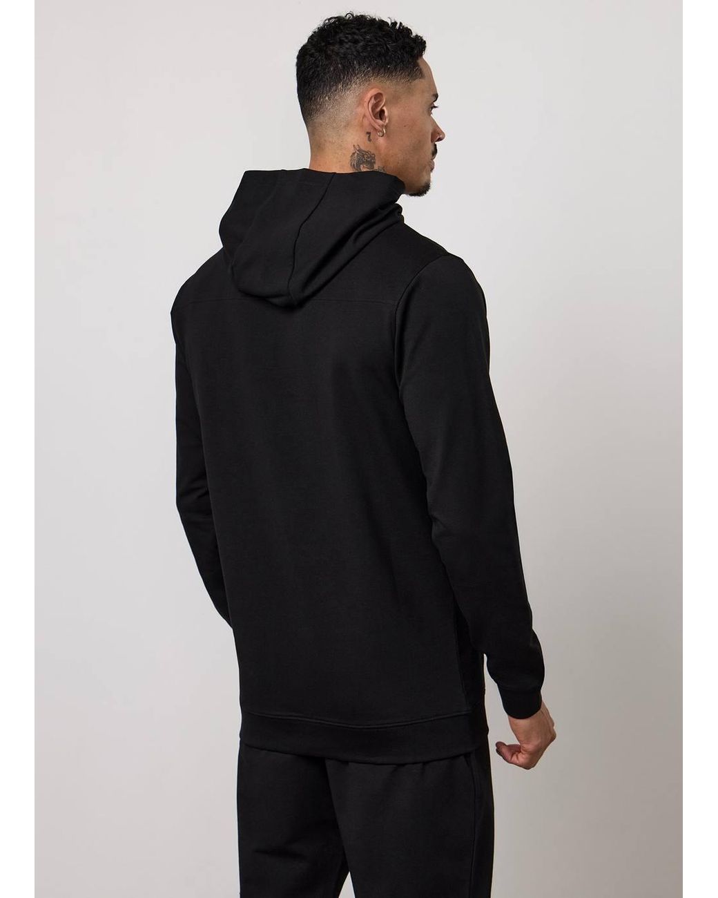 Gym King Black Lightweight Loopback Hoodie Victory for men