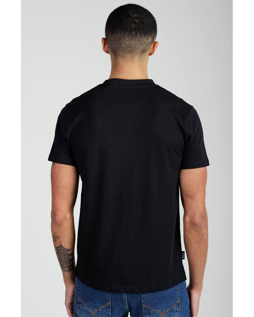 Firetrap Blue 3 Pack Regular Fit Cotton Crew T-Shirts for men