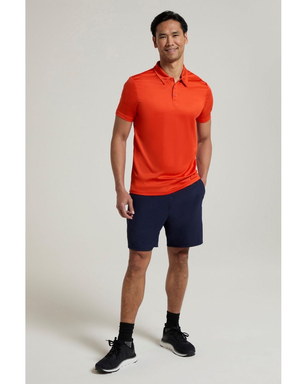 Mountain Warehouse Red 'Endurance' Isocool Uv Protection Quick Dry Breathable Polo Top for men