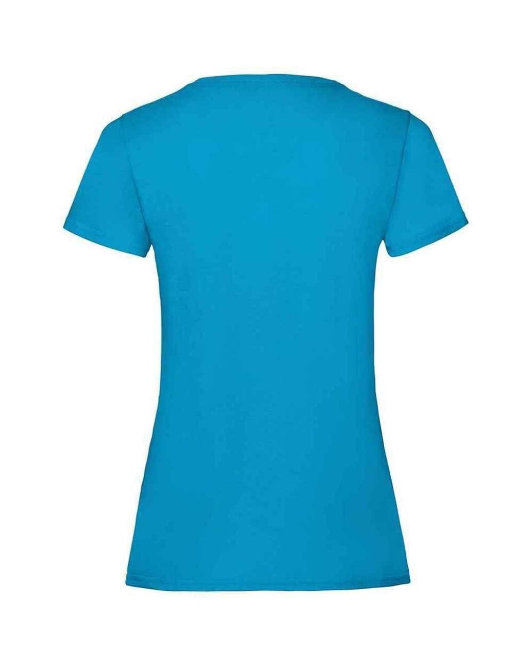Fruit Of The Loom Blue Valueweight Heather Lady Fit T-Shirt