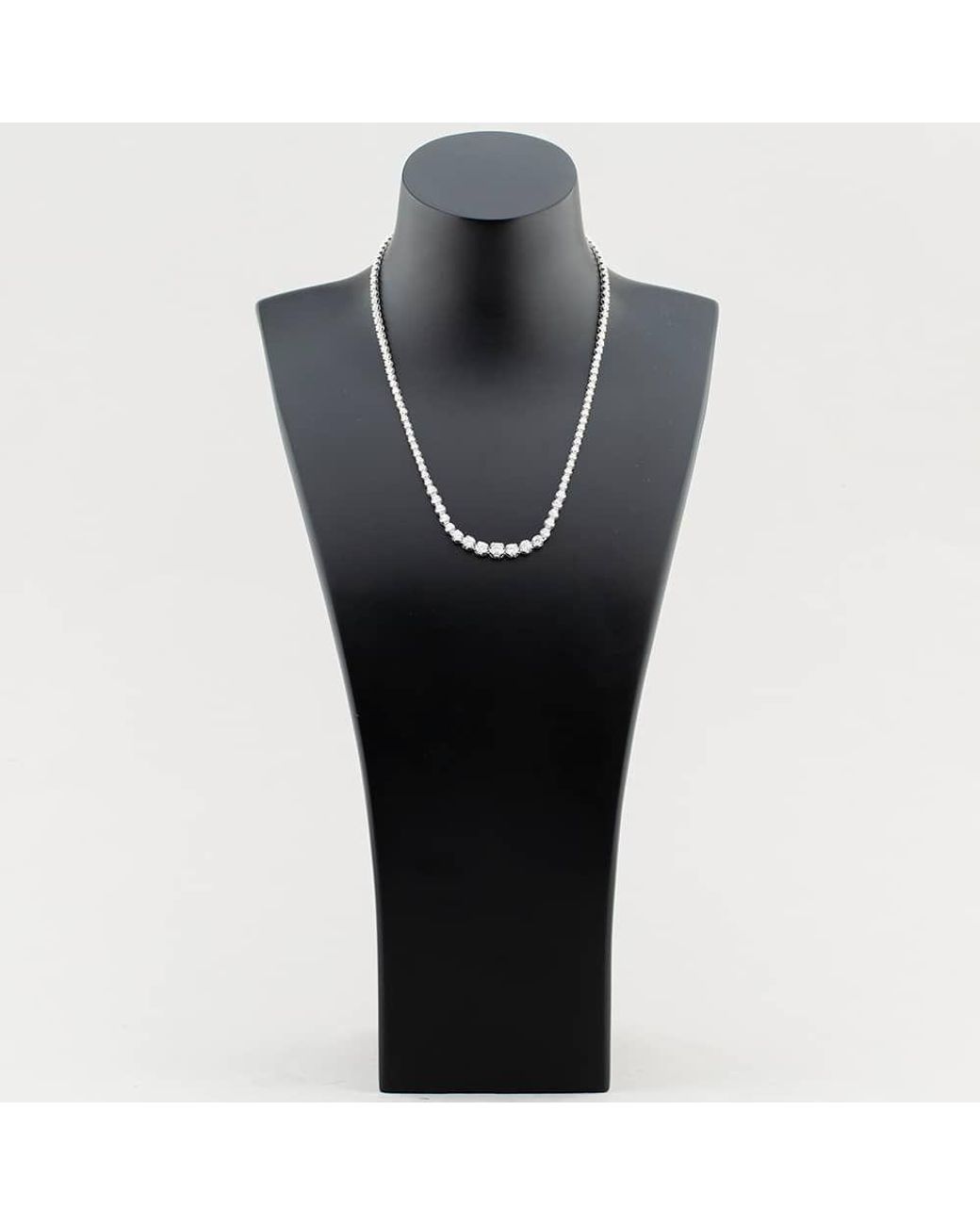 T.H.Baker Metallic 9Ct 5.00Ct Certificated Brilliant Cut Lab Grown Diamond Tennis Necklace Lgn23469-500Sfn (Wg)