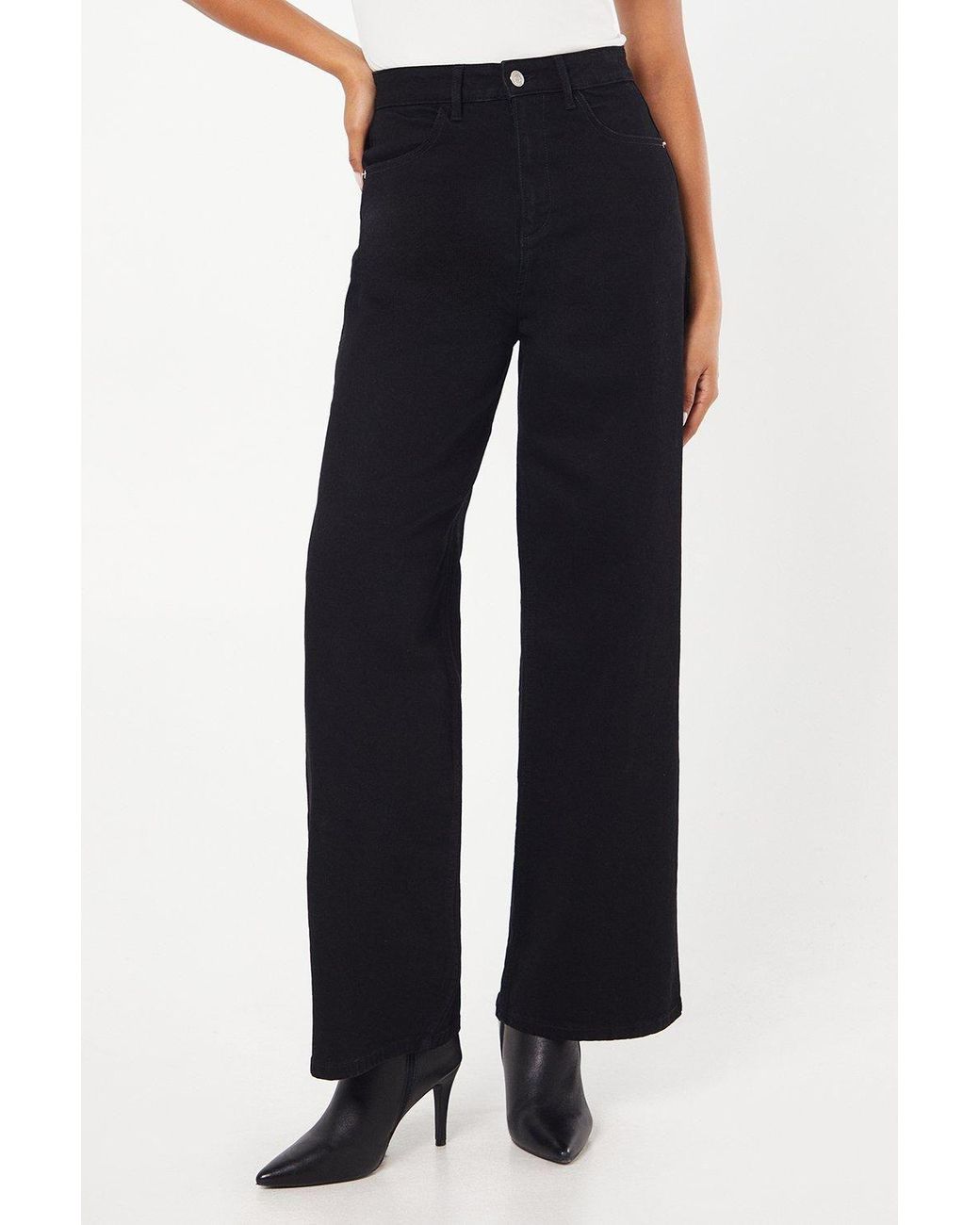 Dorothy Perkins Blue Wide Leg Denim Jeans