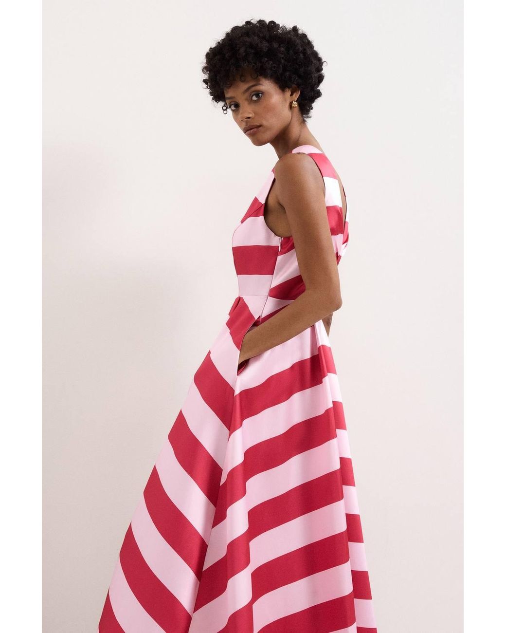 Phase Eight Red Petite Kiria Midi Dress