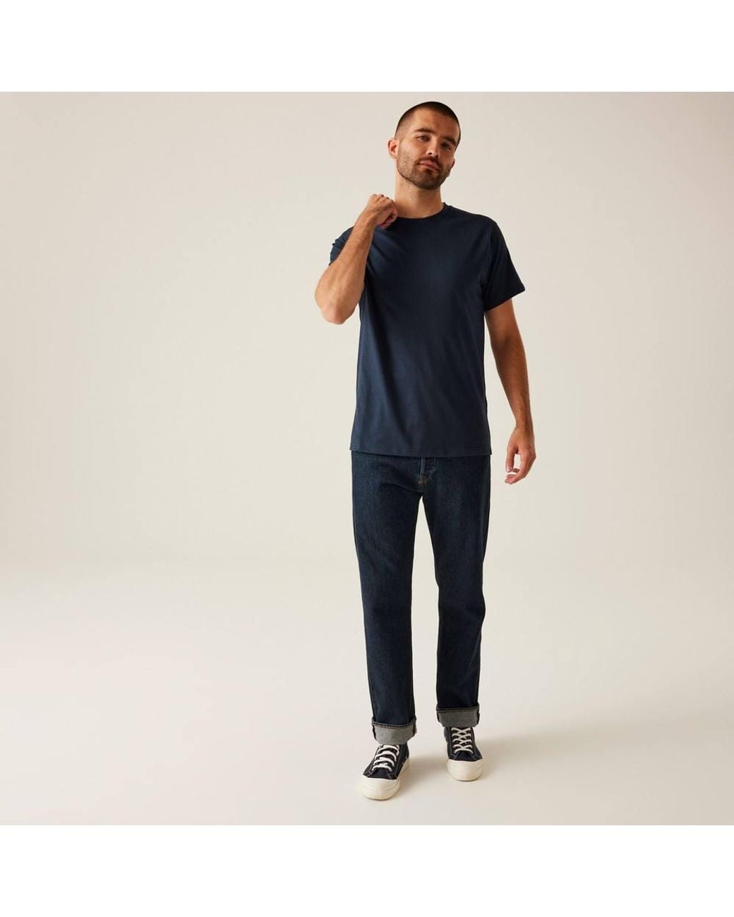 Regatta Blue Soft Touch Cotton T-Shirt for men