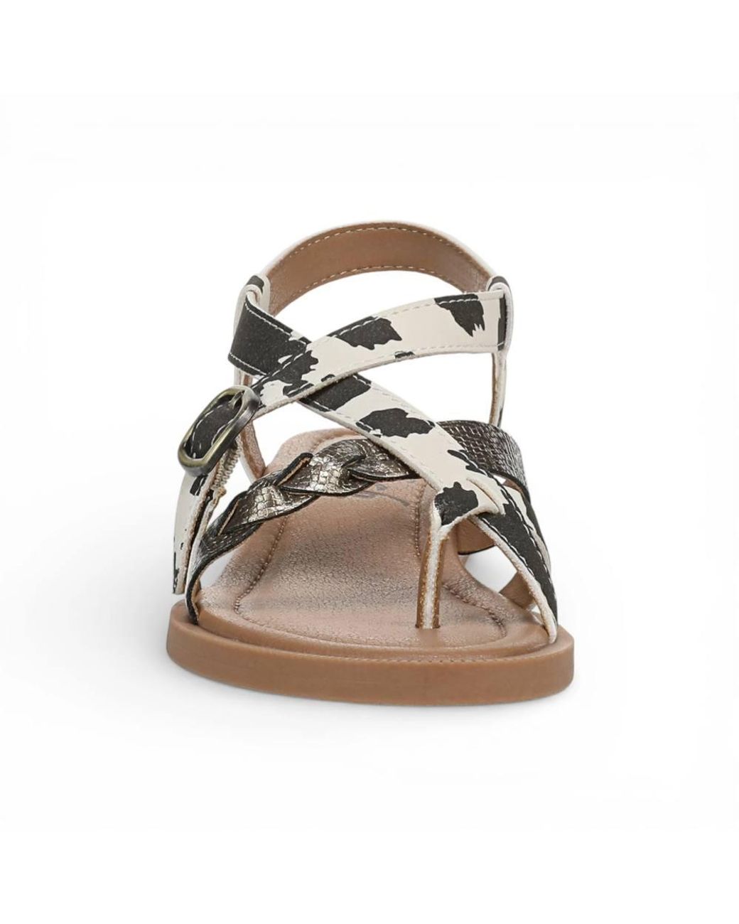 TruClothing Brown Micro Wedge Strappy Sandals