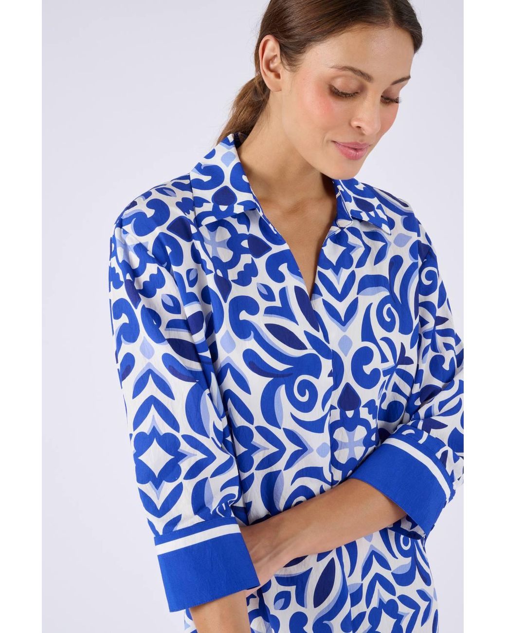 DAMART Blue Kaftan Dress