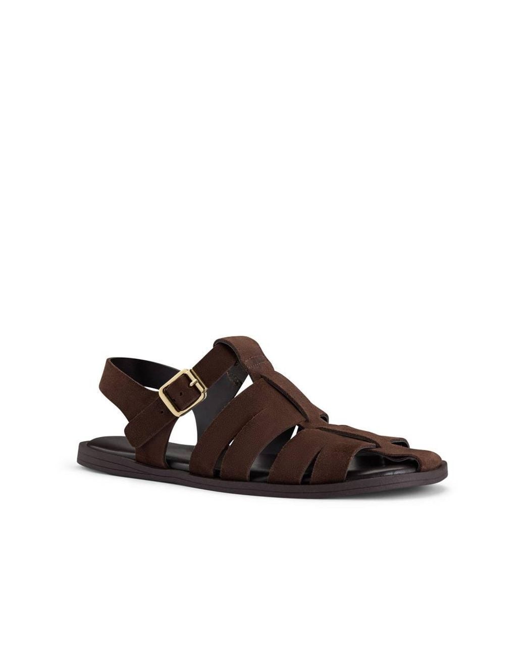 Clarks Brown Nori Bay Suede Flat Sandals