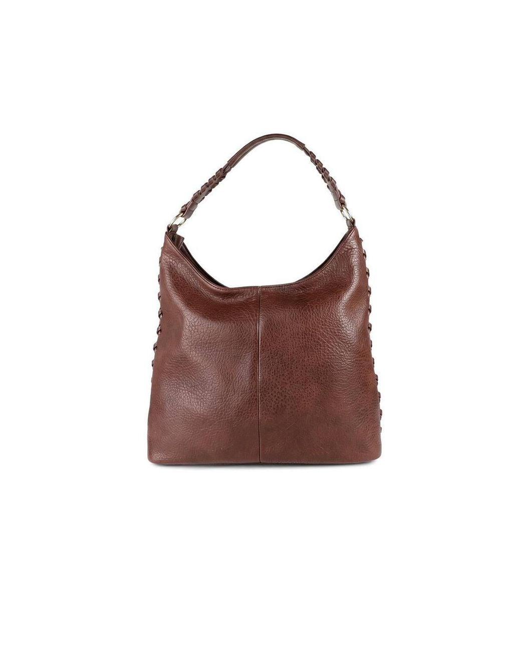Pavers Brown Zip Design Daily Shoulder Bag