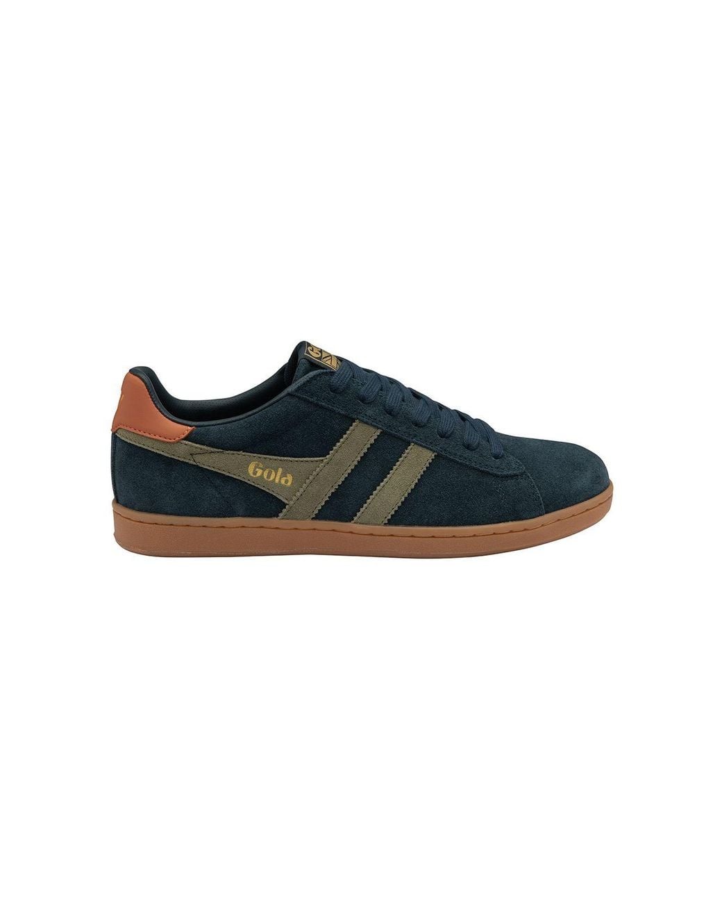 Gola Blue 'Equipe Suede Ii' Suede Lace-Up Trainers for men