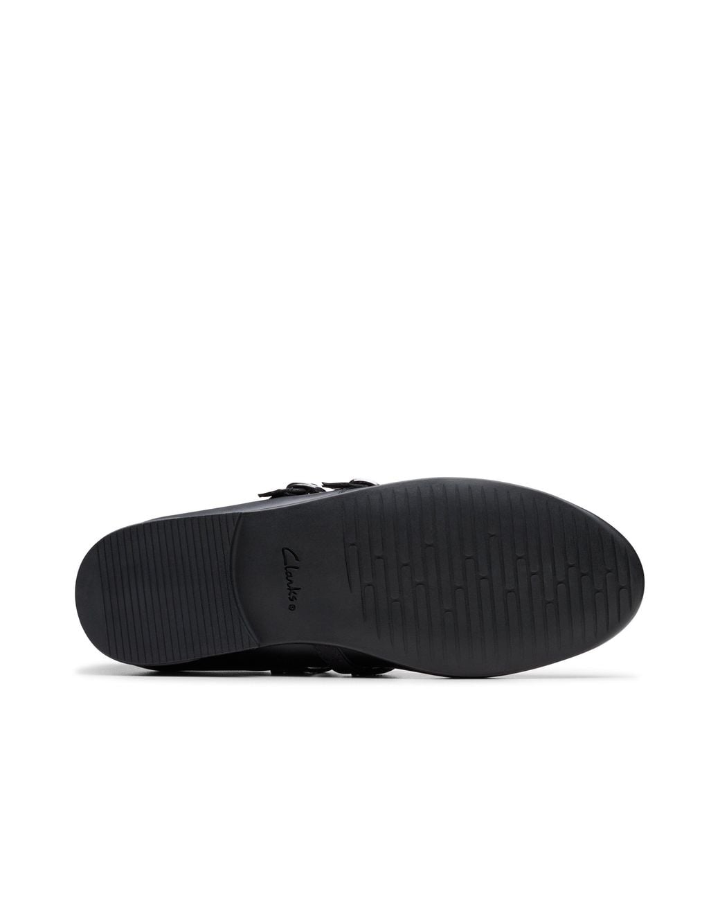 Clarks Black Finja Bar Youth Leather Mary Jane, School Shoes