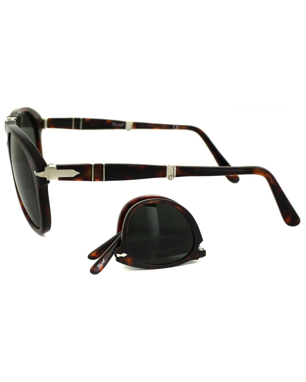 Persol Black Wrap Havana Crystal 714 Sunglasses for men