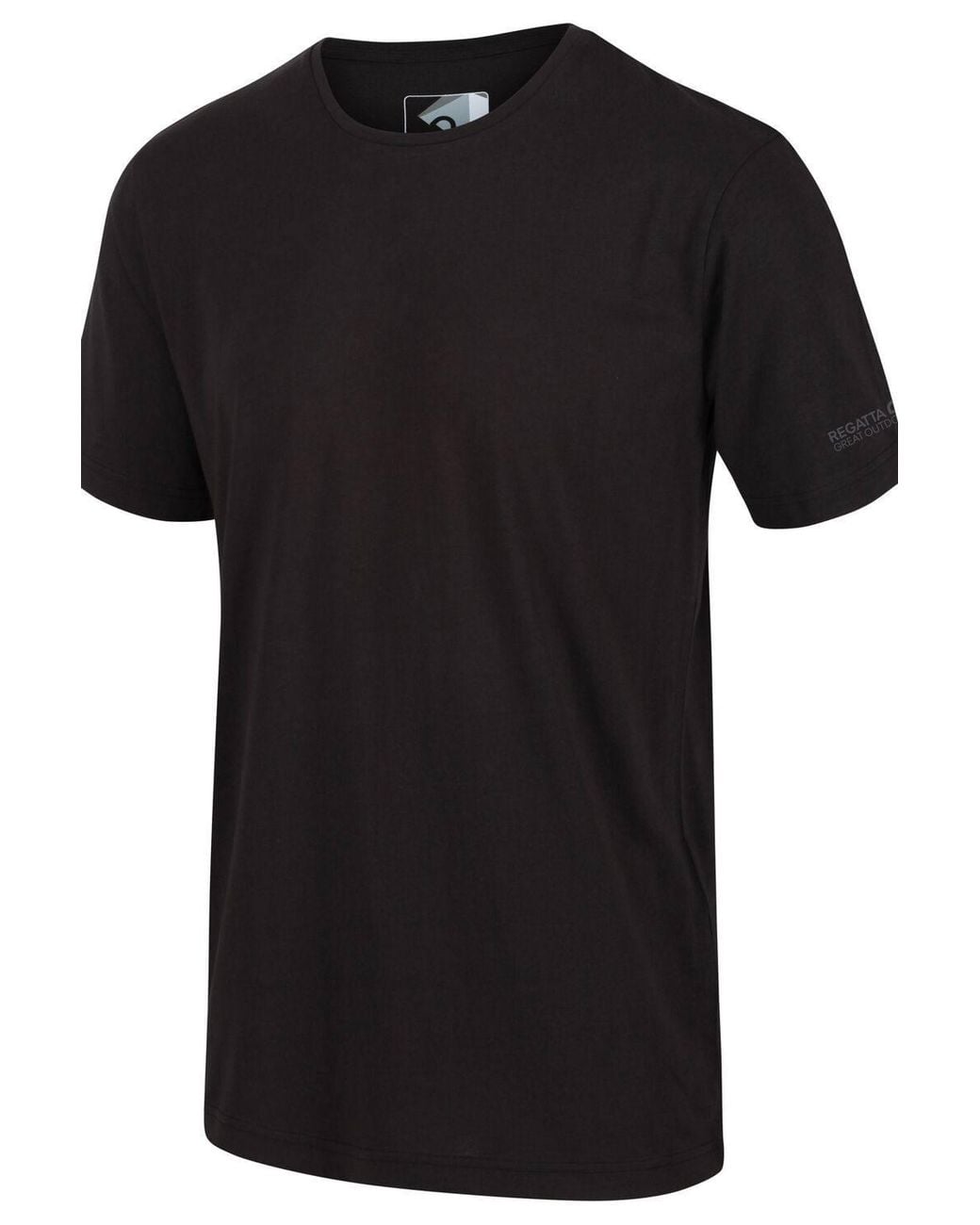 Regatta Black Tait Short Sleeved Lightweight Active T-Shirt for men