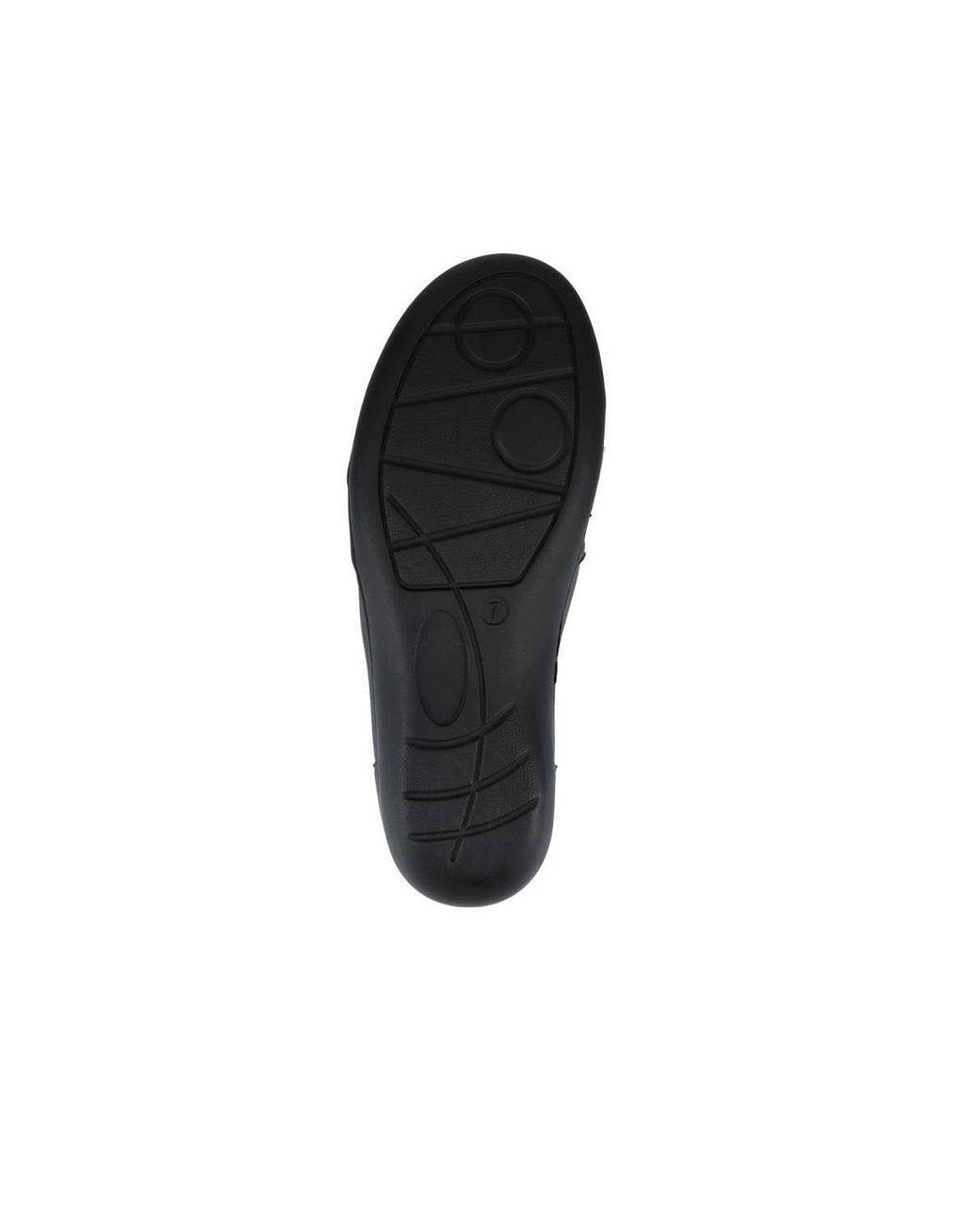 Pavers Black Smart Elasticated Slip-On Shoes