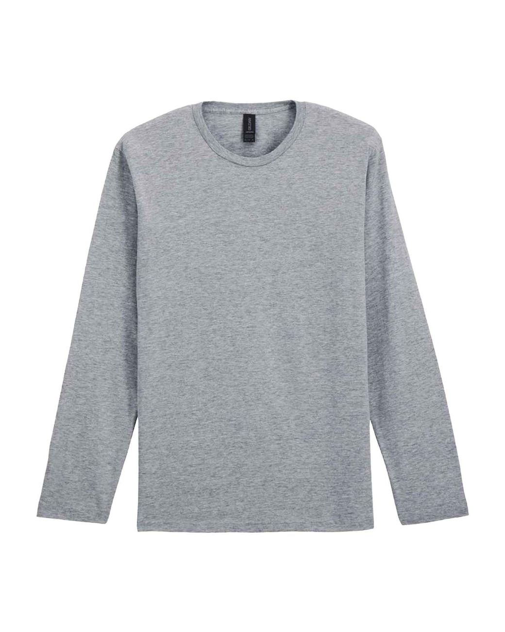 Gildan Gray Softstyle Long-Sleeved T-Shirt