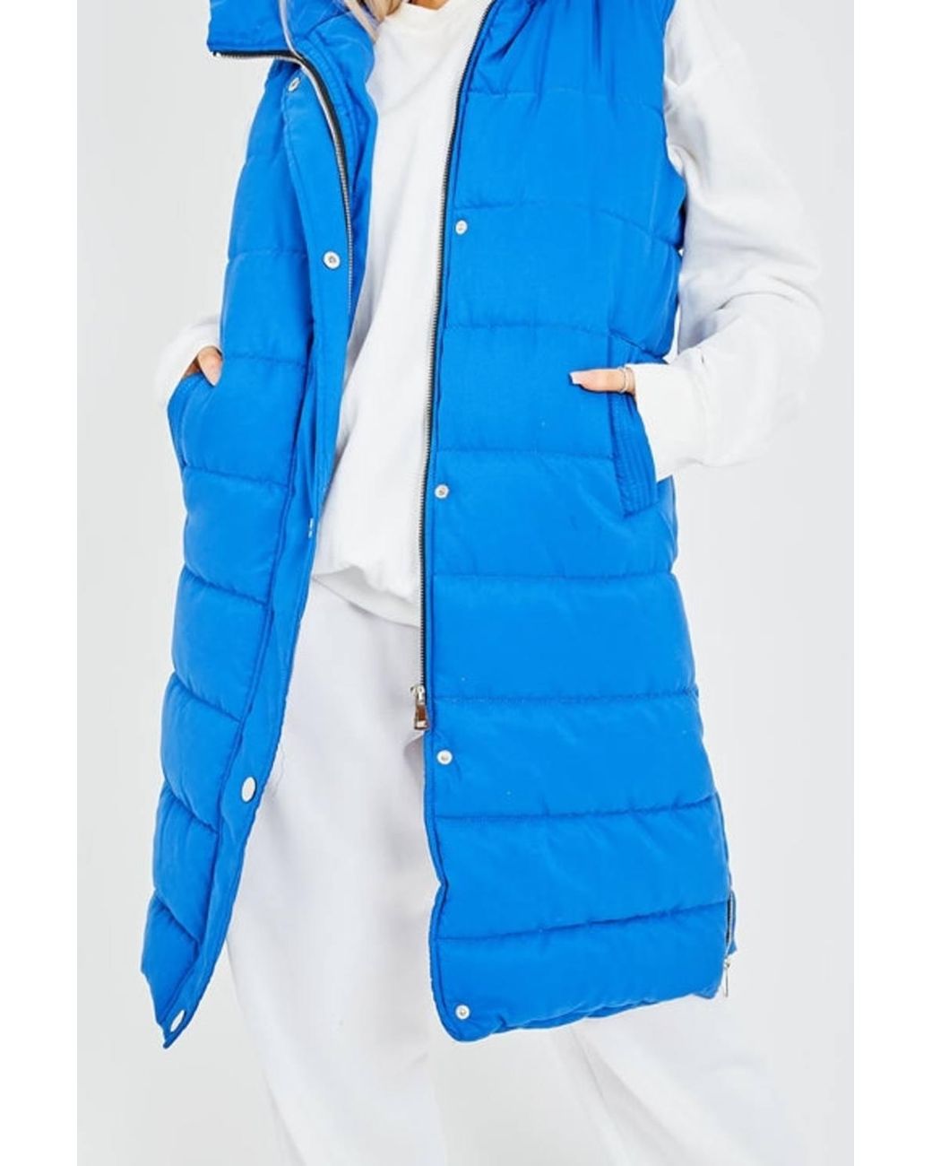 Stylewise Blue Padded Zip-Up