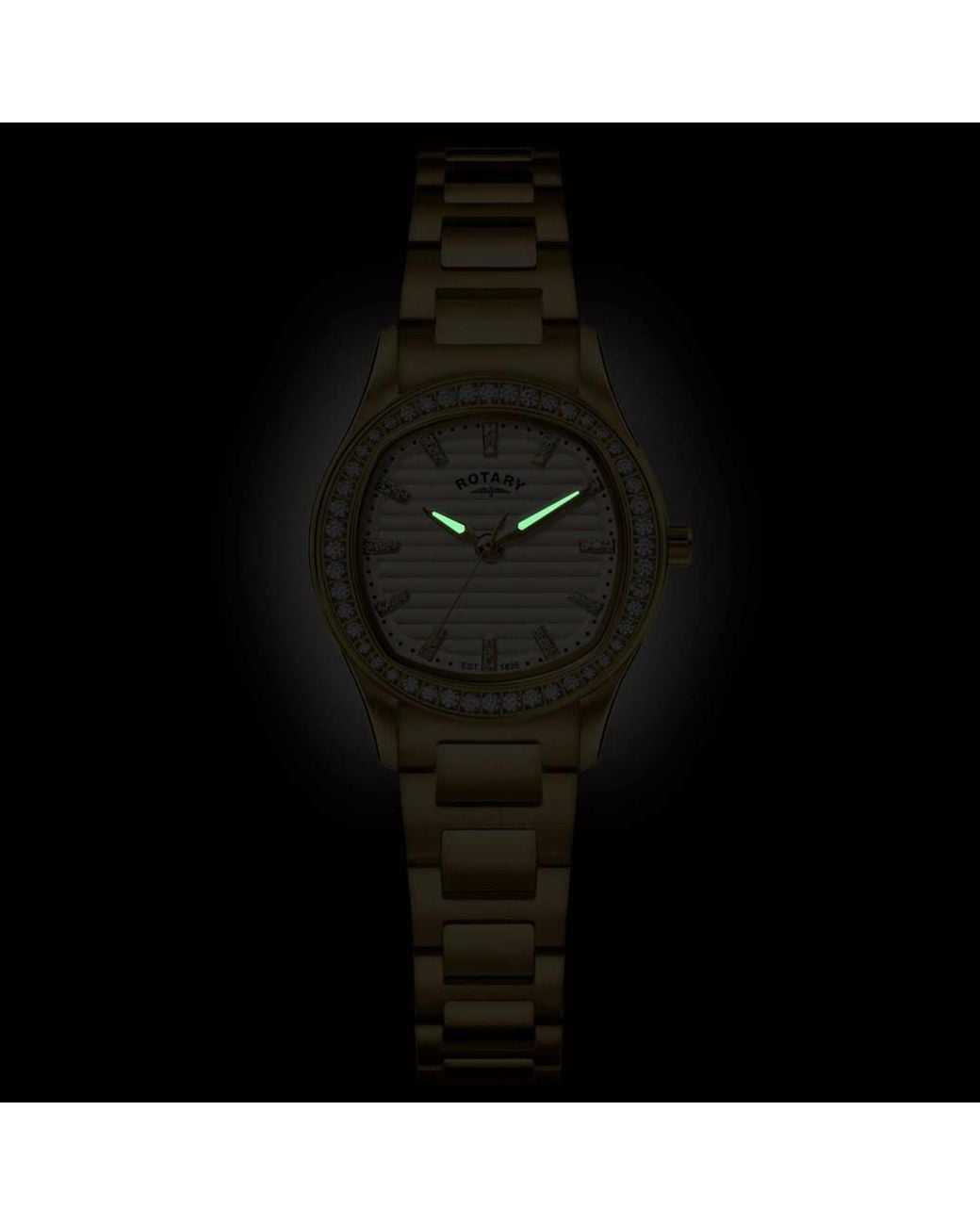 Rotary Metallic Rlb10018-01 Heritage 28Mm Quartz Watch