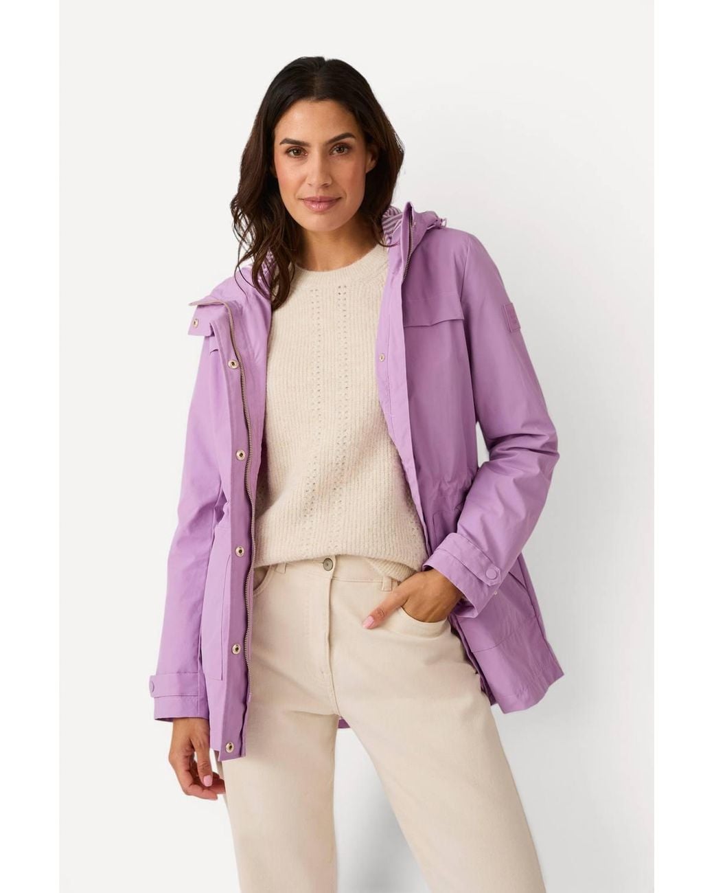 DAMART Pink Water-Repellent Hooded Jacket