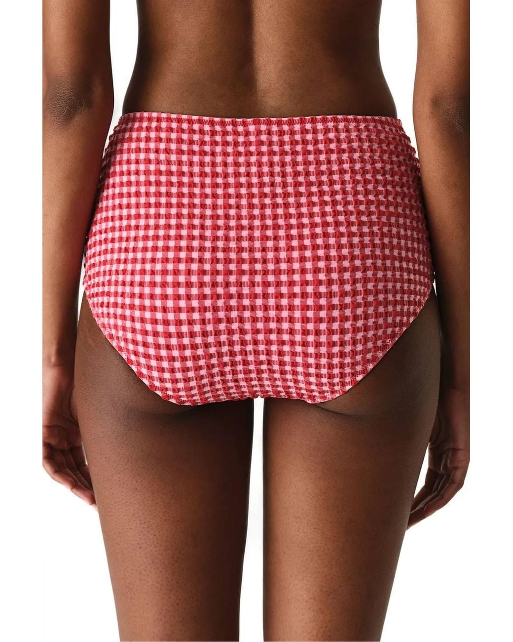 Penti Paulina Checked Textured High Waist Bikini Bottom