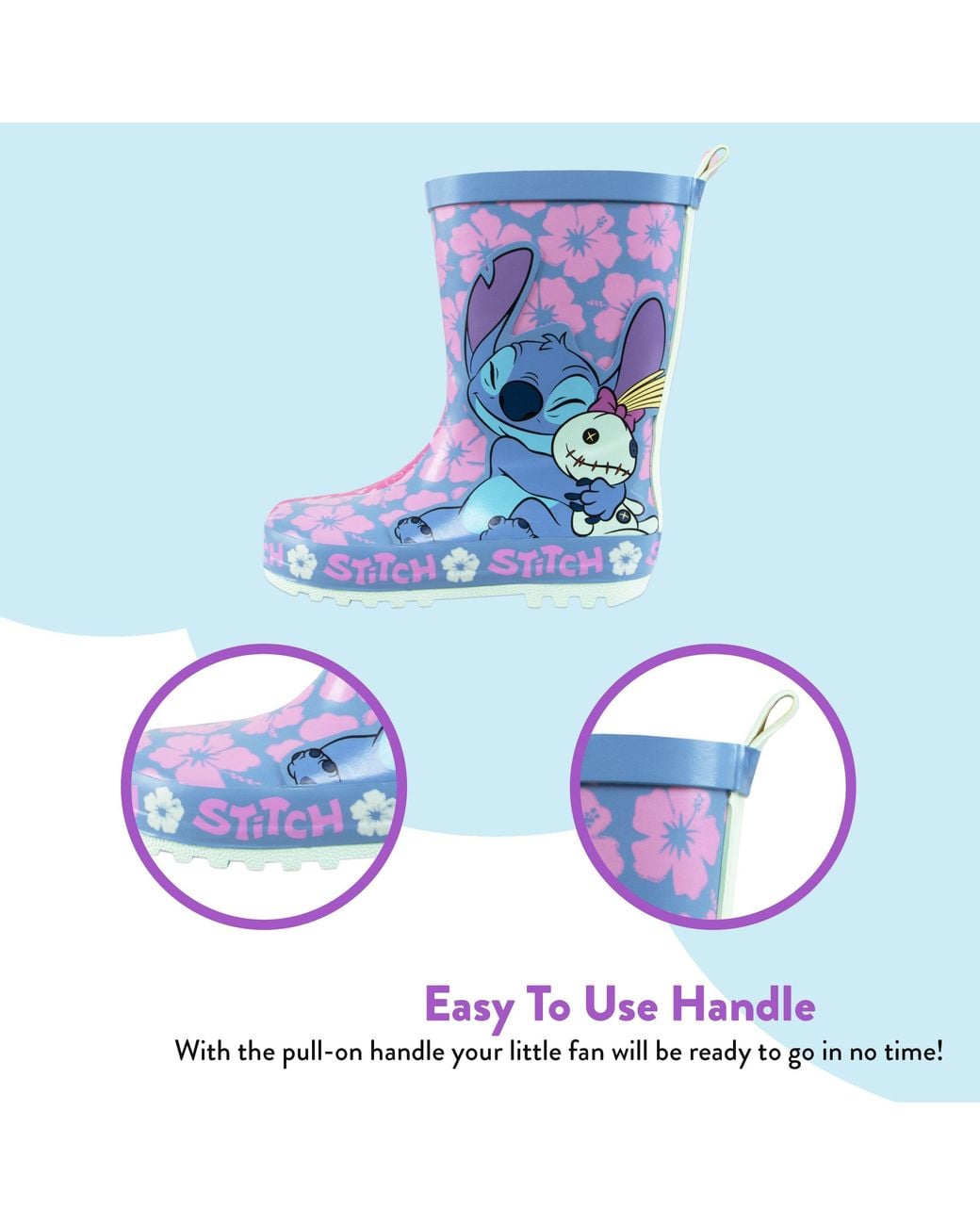 Disney Blue Lilo & Stitch Wellies
