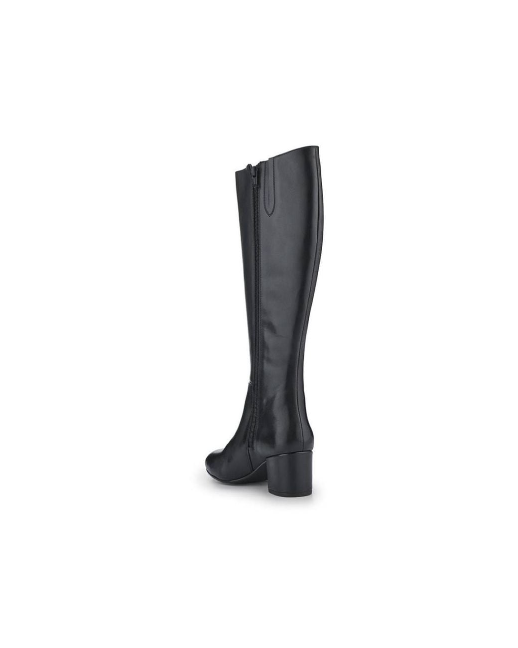 Jones Bootmaker Black Loulou1 Extra Slim Calf Fit Leather Long Boots