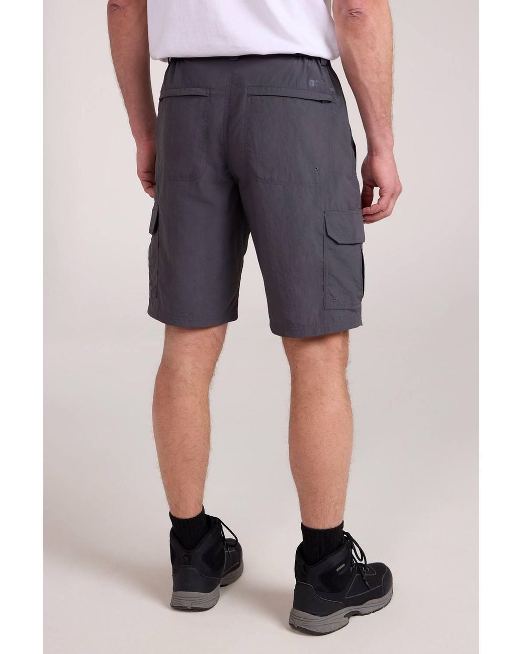 Mountain Warehouse Gray Explore Shorts 100% Nylon Quick Drying Lightweight for men