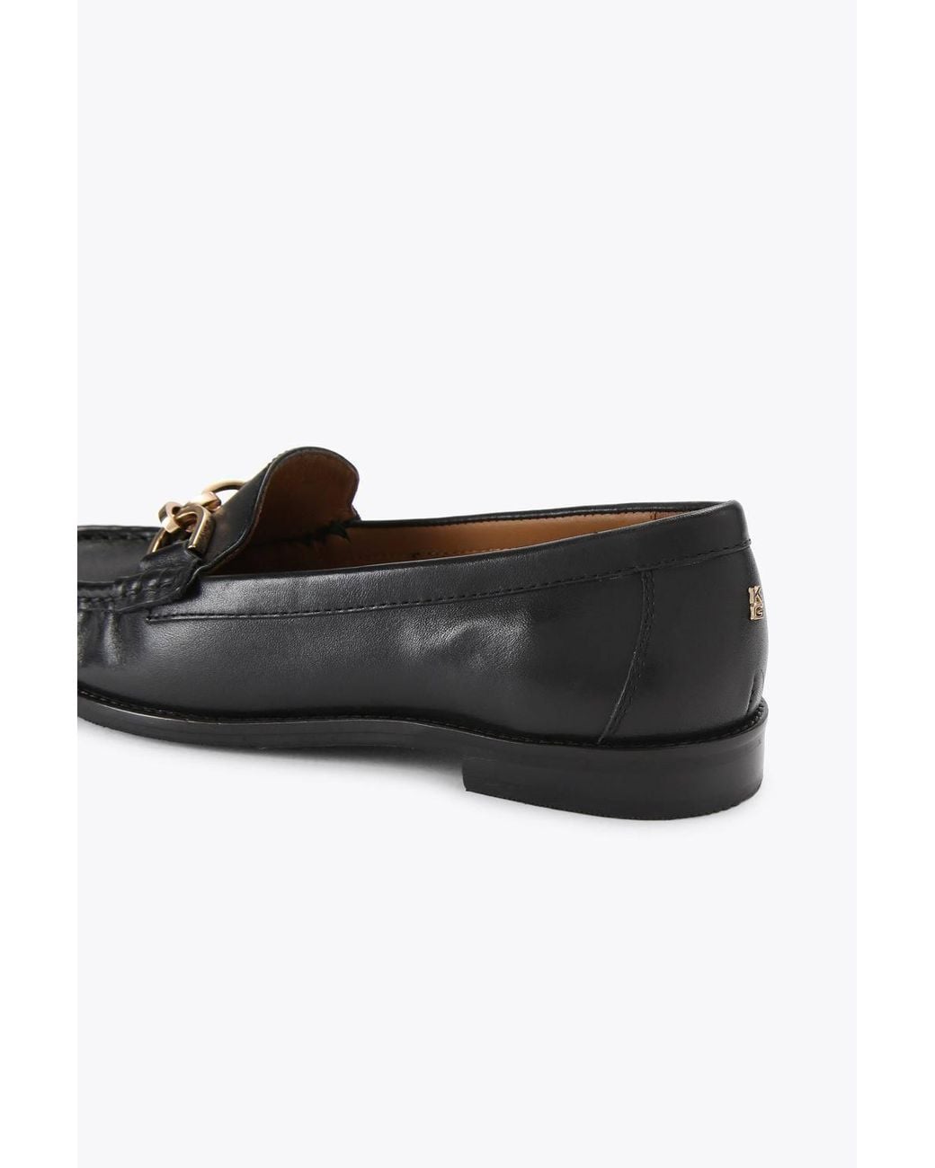 KG by Kurt Geiger Black 'Marnie' Leather Flats