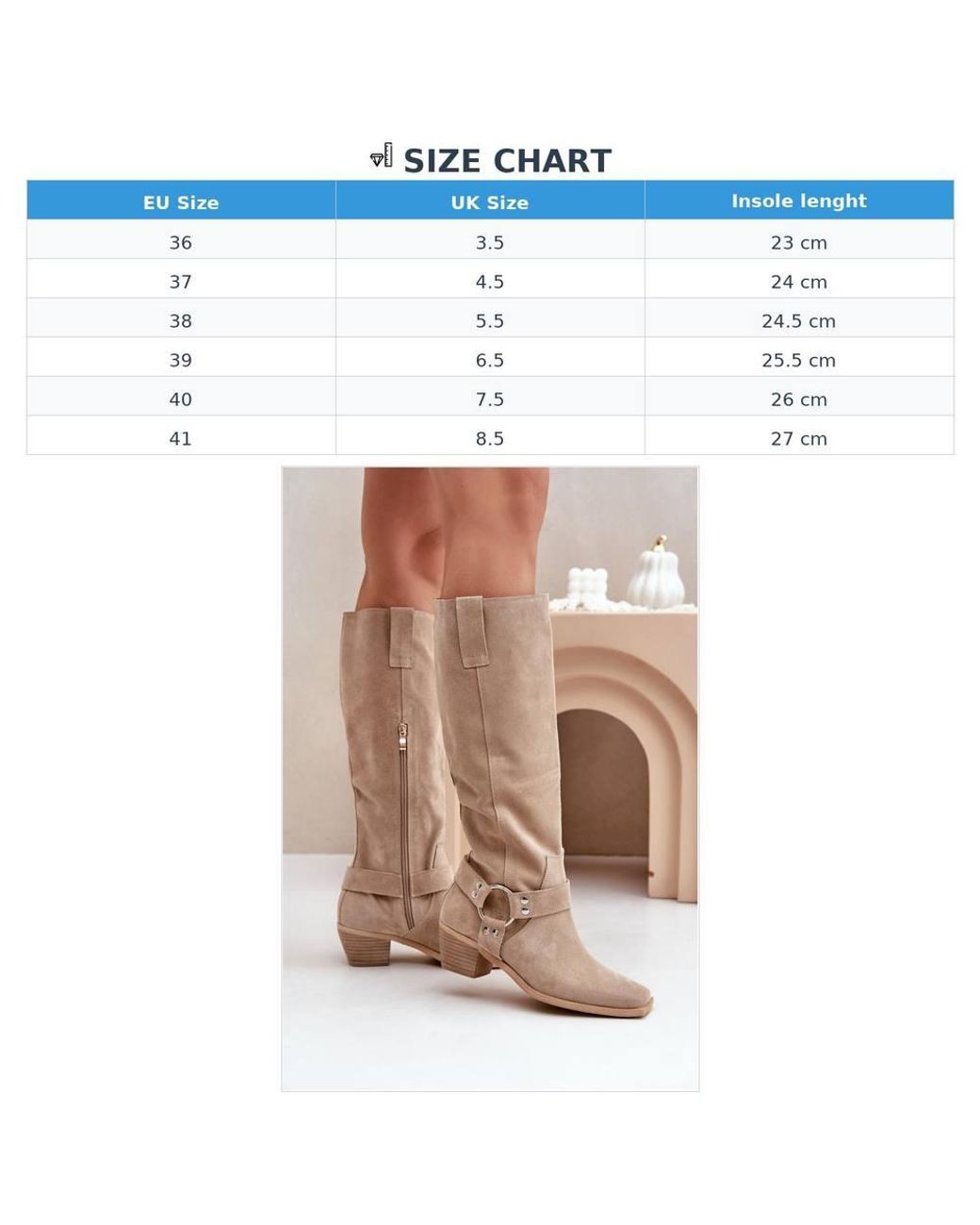 Love Lace Brown Winter Round Toe Slip-On Knee High Boots