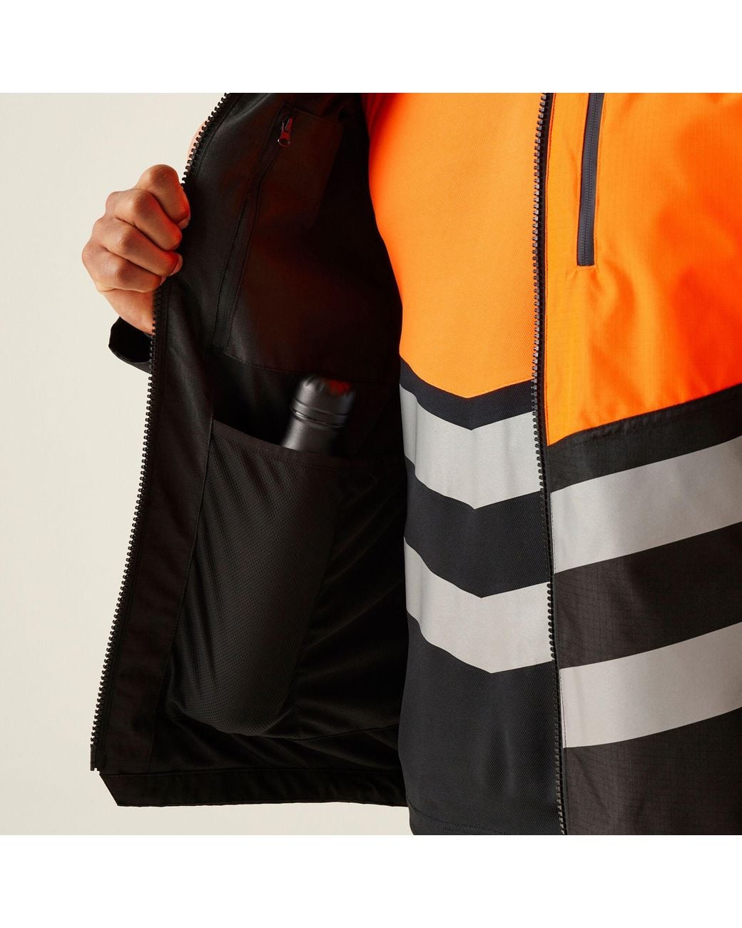 Regatta Orange Hi-Vis X-Pro Waterproof Shell Jacket for men